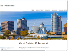 Tablet Screenshot of division10personnel.com